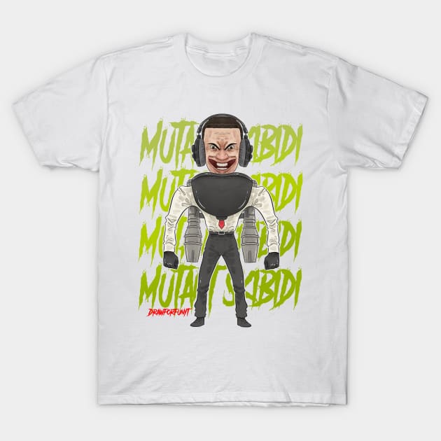 mutant skibidi toilet T-Shirt by Draw For Fun 